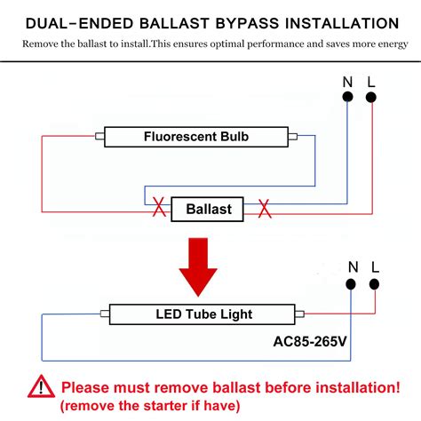 led t12 ballast bypass|t12 led replacement no ballast.